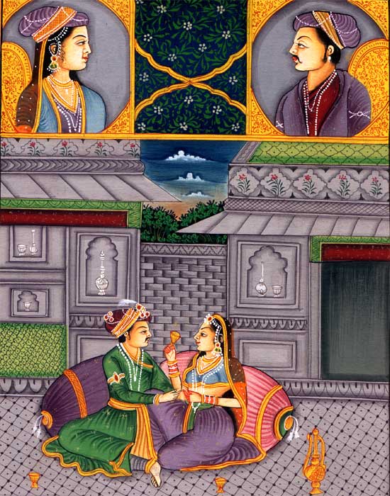 Unknown Artist - Mughal Lovers